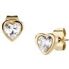 Amen Gioielli Orecchini Donna Amen CUORE in Acciaio Gold codice ACE815627G