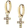 Amen Gioielli Orecchini Donna Amen CROCE in Acciaio Gold codice ACE818370G