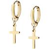 Amen Gioielli Orecchini Donna Amen CROCE in Acciaio Gold codice ACE818372G
