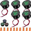 Youmile 5 pz DC 5-100V Voltmetro digitale LED Display digitale Voltmetro automatico Rilevatore di tensione per auto Tester Monitor con tappo a manopola per moto Barca Camion Camper Caravan(Verde)