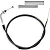 BOLOJAU Cavo acceleratore di ricambio da 50 per moto per 70cc, 110cc, 125cc, 150cc, 200cc, 250cc, ATV, Quad, Dirt Bike, Ciclomotore, Scooter, Go Kart, con motore verticale, collo angolato, nero