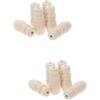 VOSAREA 12pezzi Tasselli di Tasselli Legno per Corda per Tende Manopole per Corda di Tende Accessori Design Elegante e Stabile Adatti Ventilatori e Lampade Soffitto