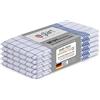 Glart 48KB1 strofinacci da cucina set 5 pz 50x70 cm, blu a quadri, cotone