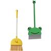 Toyvian 2 Pezzi Scopette per Bambini Design Cartone Animato, Scopa Piccola Leggera in Pp e Pet, per Pulizie Casalinghe e attività di Gioco Educativo per Bambini