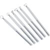 LEORX argilla Sculpting strumenti Set per scolpire e dettagli Trimming, confezione da 6 (Argento)