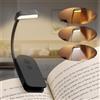 ABOHU LEDs Lampada Luce da Lettura per Libro, USB Ricaricabile Lampada da Lettura, Luce per Libri a Letto con Clip, 360°Flessibile Libro 3 Temperature di Colore 3 Luminosità Regolabili