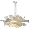 CENAP Lampadario a fiori nordici Lampada da ristorante creativa Moderna e semplice Negozio di abbigliamento Illuminazione di personalità Rete rossa Lampadario da camera da letto (dimensioni: 50X21 cm, color