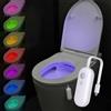 ABOHU WC Luce Notturna LED con Sensore di Movimento Attivato, LED Lampada Notturne Igienici Impermeabile, RGB Colori, USB Ricaricabile WC Luce Lampada Notturna per Water Bagno e Toilette