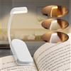 ABOHU LEDs Lampada Luce da Lettura per Libro, USB Ricaricabile Lampada da Lettura, Luce per Libri a Letto con Clip, 360°Flessibile Libro 3 Temperature di Colore 3 Luminosità Regolabili