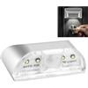 ABOHU 1 Pack Luci Keyhole, Lampadina LED Luci Notturne PIR infrarosso Senza Fili Serratura di Portello della Lampada, Auto Sensore Rilevatore di Movimento,4 Lampadina LED Funzionamento a Batteria-Nero