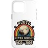 Lakelandwholesale1 Shirt Company Custodia per iPhone 16 Pro Max Plutone Never Forget 1930 2006 Retro Astronomia Grafica