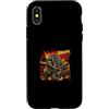 Kaiju Monster Bangkok Beast Crocodile fi Custodia per iPhone X/XS Resa dei conti tra Bangkok Beast Reptile e Kaiju City