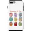 Page Turner Prints Custodia per iPhone 7 Plus/8 Plus Reading is My Jam Bookworm Generi letterari Vasetti