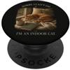 Paw Pact Prints Umorismo gatto interno accogliente lettore caffè finestra pisolino umore PopSockets PopGrip Adesivo