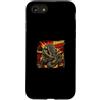 Kaiju Monster Bangkok Beast Crocodile fi Custodia per iPhone SE (2020) / 7/8 Resa dei conti tra Bangkok Beast Reptile e Kaiju City