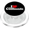 I HEART LOVE GOING COMMANDO FUNNY FREEDO I LOVE HEART GOING COMMANDO ANDARE SENZA INTIMO PopSockets PopGrip per MagSafe