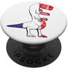 Dinosaur France Flag Tees Dinosauro Francia Bandiera PopSockets PopGrip Adesivo