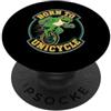 Born To Unicycle Frog Designs Born To Monociclo Frog One Wheel Cycling PopSockets PopGrip Adesivo