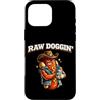 Funny Hot Dog Dog In Me Grill Party Good Custodia per iPhone 16 Pro Max Raw Dogin Vintage Hot Dog Maestro della Griglia Regalo
