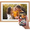 AgfaPhoto AGFA PHOTO Cadre Photo Connecté Realiview APF1000 Wi-Fi 10 LCD - Affichage Photos/Vidéos, Horloge, Météo, Rotation Auto, Mémoire 32Go, Appli FRAMEO iOS/Android Incluse - Bois