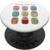 Page Turner Prints Reading is My Jam Bookworm Generi letterari Vasetti PopSockets PopGrip Adesivo