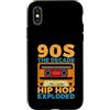 90s Hip Hop Gifts Custodia per iPhone X/XS Anni '90 Il decennio Hip Hop esploso Anni '90 Hip Hop