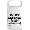 Funny Not My Fault Designs Custodia per iPhone Air In mia difesa sono stato lasciato senza supervisione grezzo, non colpa mia