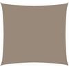 Kaorsrow Tenda da sole quadrata, 2,5 x 2,5 m, in tessuto Oxford, ombreggiante per giardino, terrazza e balcone, paravento e ombra, con corde di fissaggio, colore tortora