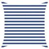 Kaorsrow Tenda parasole quadrata, 2 x 2 m, tela parasole in poliestere Oxford, per giardino, terrazza e balcone, ombreggiatura per esterni, blu e bianco, con corde