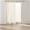 Douceur d'Intérieur, Tenda con anelli (140 x 240 cm) Sunline Bianco/Oro, Tessuto con fili metallici