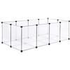 lionto Recinto Plastica per Conigli e Piccoli Animali, 145 x 74 x 47 cm