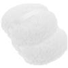 FESTFENDS 2 Pezzi Piumino Cipria Oversize in Peluche Bianco da 6 Pollici, Riutilizzabile e Portatile, Adatto per Pelle Sensibile, per Trucco e Polvere Corpo