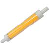 Aoxdi Lampada a LED Dimmerabile R7S 118mm 10W COB Lampadine J118 Bianco Caldo AC 220-240V, Pacco da 1 Pezzi