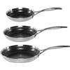 Zwilling Peak Bratpfannenset 3-tlg,(20+24+28) 18/10 Edelstahl