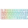 StarTech Jet 75 E-sports: Tastiera da gaming meccanica, 88 tasti TKL, connettività Bluetooth wireless, illuminazione RGB, switch magnetici "Astral" e design bianco con linee a contrasto