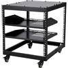 StarTech Armadio server 10U aperto - rack per reti - profondità regolabile da 58 a 102 cm - adatto per installazione a pavimento o a parete - dotato di 4 ruote bloccabili