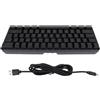 Gistuch Tastiera wireless, retroilluminazione RGB, 61 tasti, ricaricabile, 2.4 G, ideale per il gaming, con funzione di risparmio energetico (modalità sleep) compatibile con PC e laptop