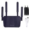 Gistuch Router wireless 4G LTE professionale: hotspot Wi-Fi mobile ad alta velocità con 300 Mbit/s e slot per SIM card, ideale per l'ufficio domestico. Alimentazione: 100-240 V, con spina di tipo EU
