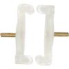 FUNOMOCYA Piedini Spalliera per Violino 1/2, 2 Pezzi, Accessorio Antiscivolo | Beige, Resina Struttura a Griglia, per Prove e Spettacoli, Compatibile Spalliera del 1/2