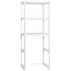 DEA HOME - Scaffale Lavanderia Wash & Store Laundry Shelving Bianco - h186x74x59 cm