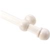 BBLINE - Kit Bastone in Legno per Tende Elisa Sbiancato - Lunghezza 200 cm diametro 28 cm