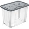 M-HOME - Contenitore Trasparente con Coperchio SimplyBox 5 64 Litri - h45x39x59 cm