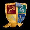 Harry Potter NOBLE Hogwarts Shield Plush With Golden Snitch 36Cm