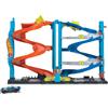 Hot Wheels - City playset con Pista e 1 macchinina, Torre 2 in 1 da modalità Co