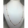 Collana donna argento zirconi ramata cm 45/50/60/70/80 novità DEL MOMENTO