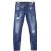 Diesel Tepphar 084TX Uomo Jeans W28/L32 Slim Carota Ripped Cotone Blu Stretch
