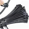 Mgctolbox Fascette Plastica Nere 200 x 4,8mm Fascette Riutilizzabili Elettricista Nylon Per Famiglia, Giardinaggio, Cable Management, Uso Interno ed Esterno 100 Pezzi