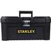 STANLEY Cassetta portautensili leggera Essential da 16 pollici, STST1-75518 | Resistente con chiusure in metallo antiruggine, vassoio rimovibile e organizer, per riporre pezzi e utensili.