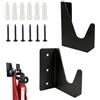 mongtsamz Ganci Garage set di due Pezzi,Appendini da Muro Nero,Ganci Bicicletta Muro in Casa Jack per Martinetto Idraulico da 2 e 3 Tonnellate per Garage,Officina,Capanno,8.5x4.5x11.8 cm
