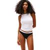 Tommy Hilfiger Donna Slip Taglio Bikini Cotton con Fascia con Logo, Nero (Black), XL